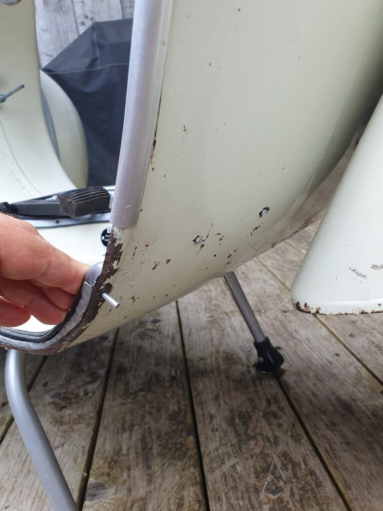 Vespa Niete Trittleisten